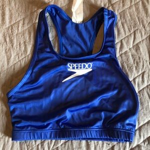 Vintage 90s Shiny Speedo Bikini Top Sports Bra